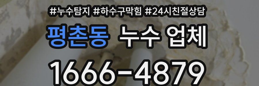 평촌동 누수 업체