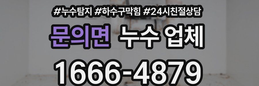문의면 누수 업체