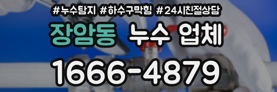 장암동 누수 업체