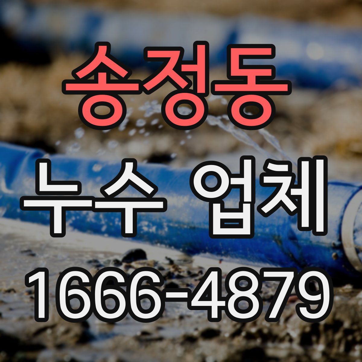 송정동 누수 업체