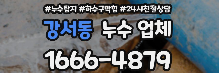 강서동 누수 업체