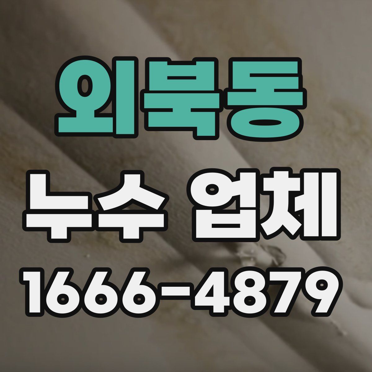 외북동 누수 업체