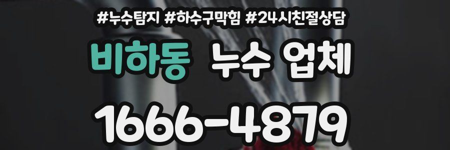 비하동 누수 업체