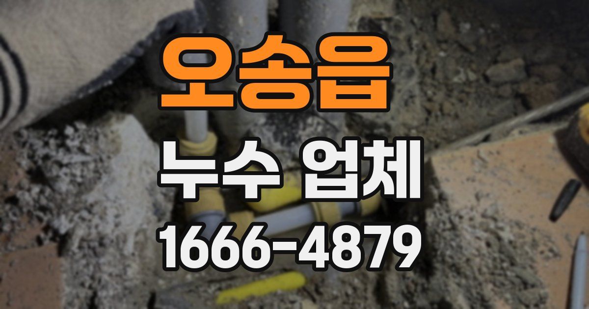 오송읍 누수 업체