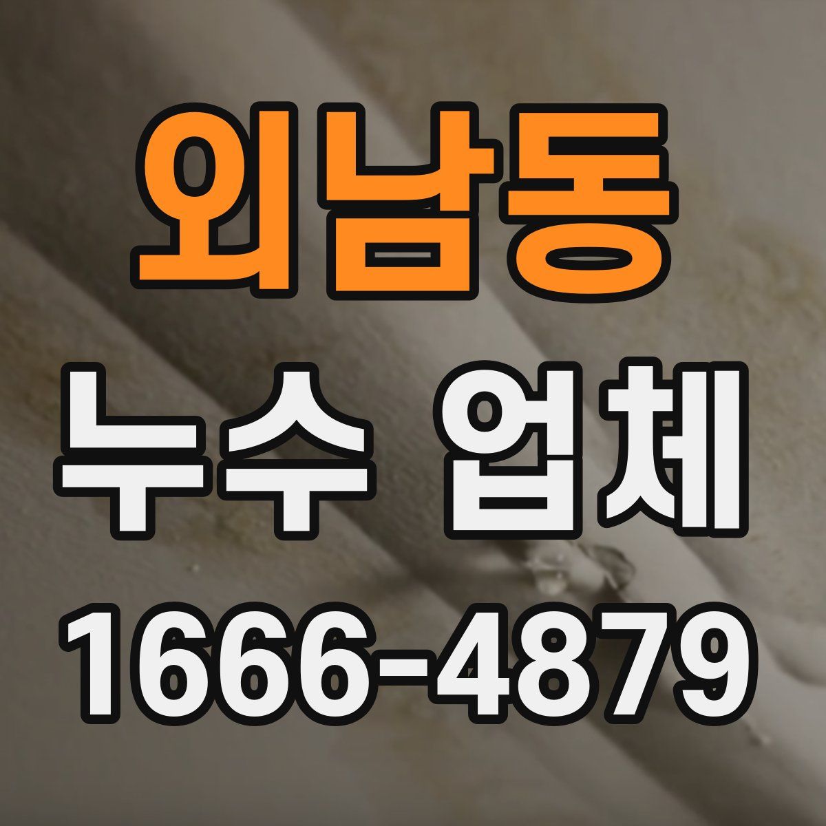 외남동 누수 업체
