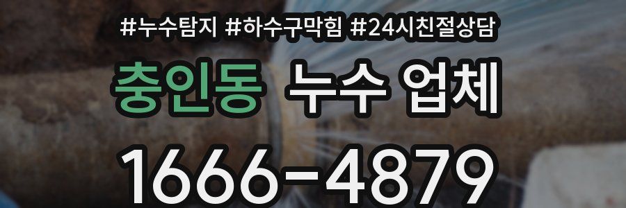 충인동 누수 업체