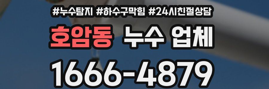 호암동 누수 업체