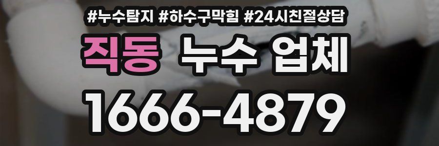 직동 누수 업체