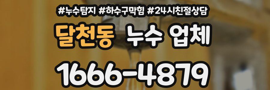 달천동 누수 업체