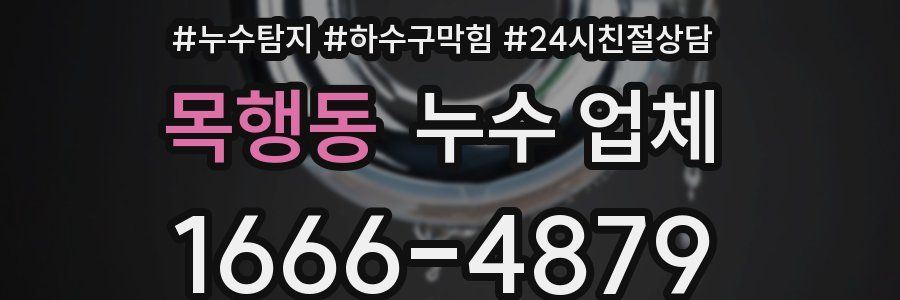목행동 누수 업체
