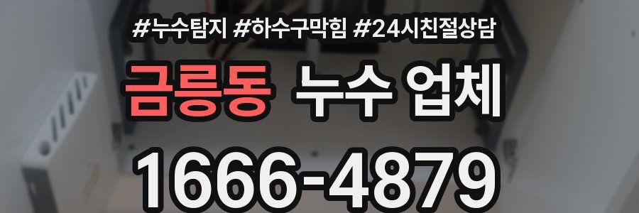 금릉동 누수 업체