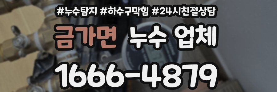 금가면 누수 업체