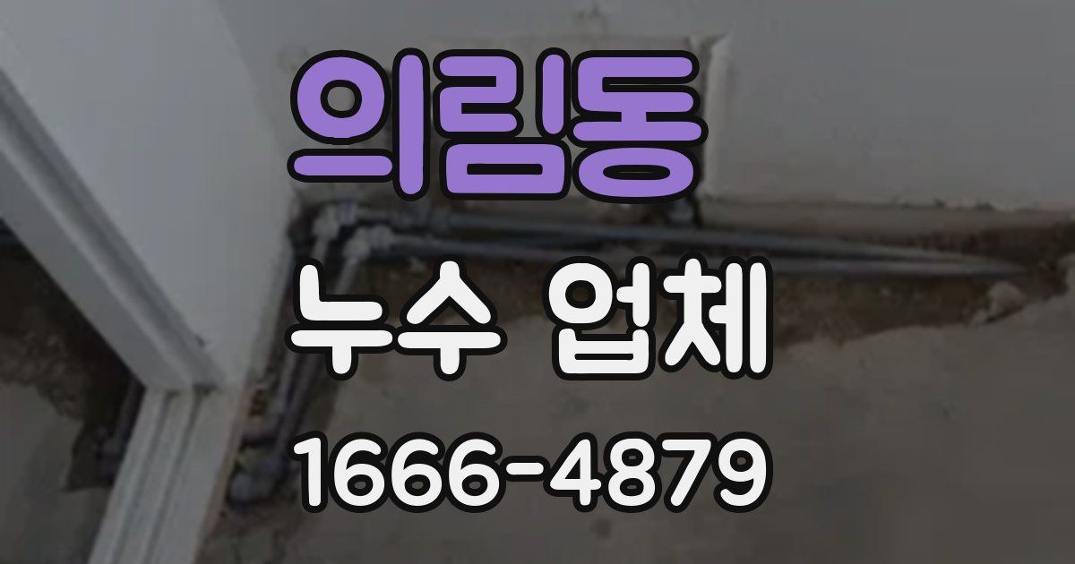 의림동 누수 업체
