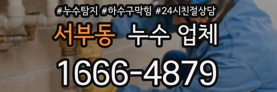 서부동 누수 업체