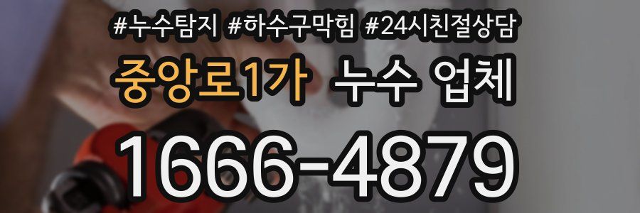 중앙로1가 누수 업체