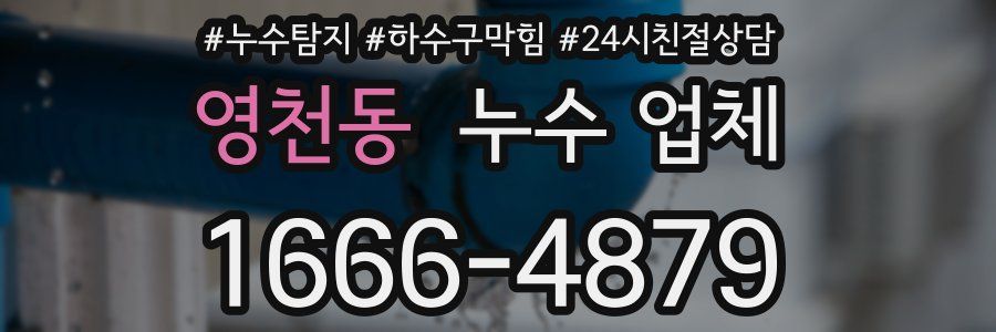 영천동 누수 업체