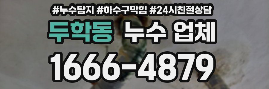 두학동 누수 업체