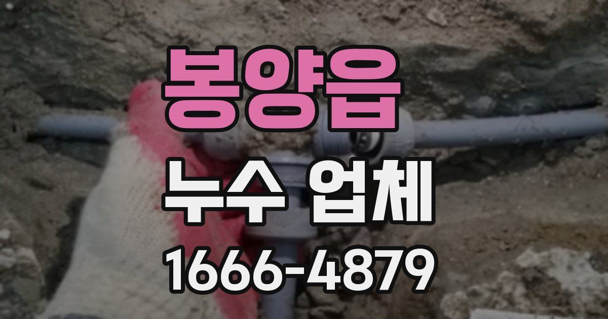 봉양읍 누수 업체