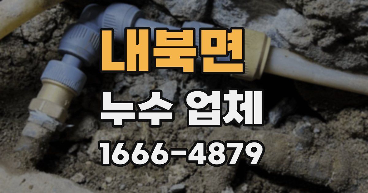 내북면 누수 업체