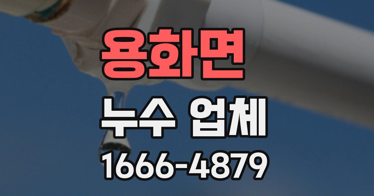 용화면 누수 업체