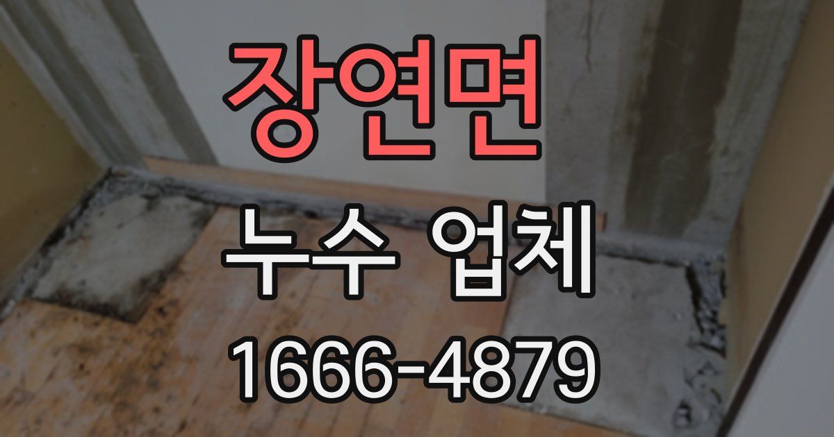 장연면 누수 업체