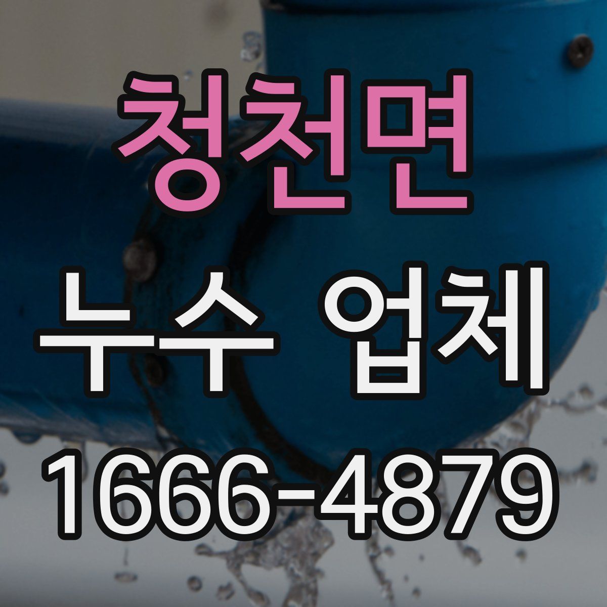 청천면 누수 업체