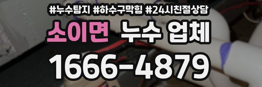소이면 누수 업체