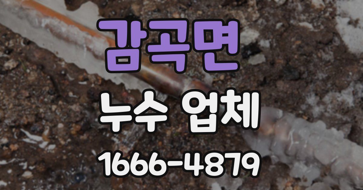 감곡면 누수 업체