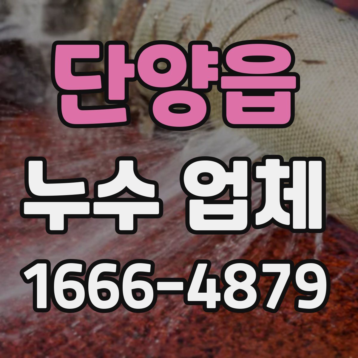 단양읍 누수 업체