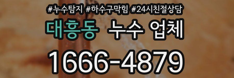 대흥동 누수 업체