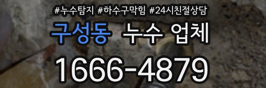 구성동 누수 업체