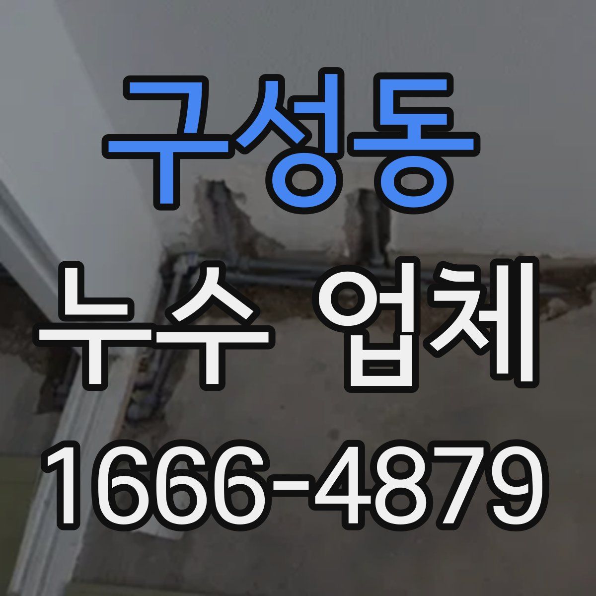 구성동 누수 업체