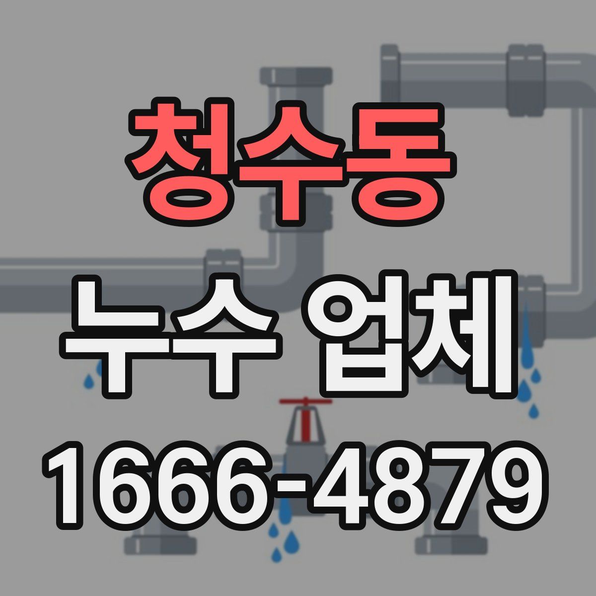 청수동 누수 업체