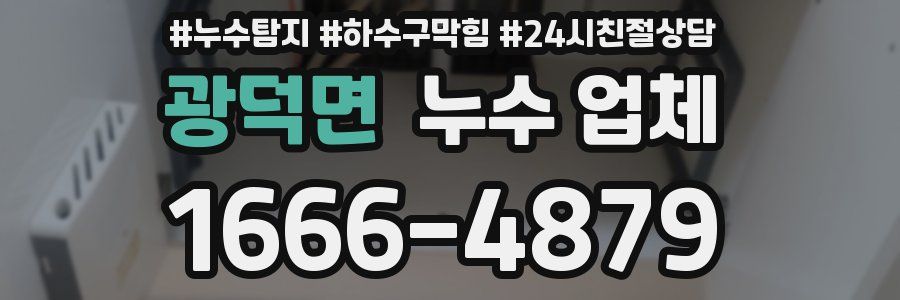 광덕면 누수 업체