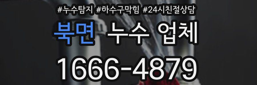 북면 누수 업체