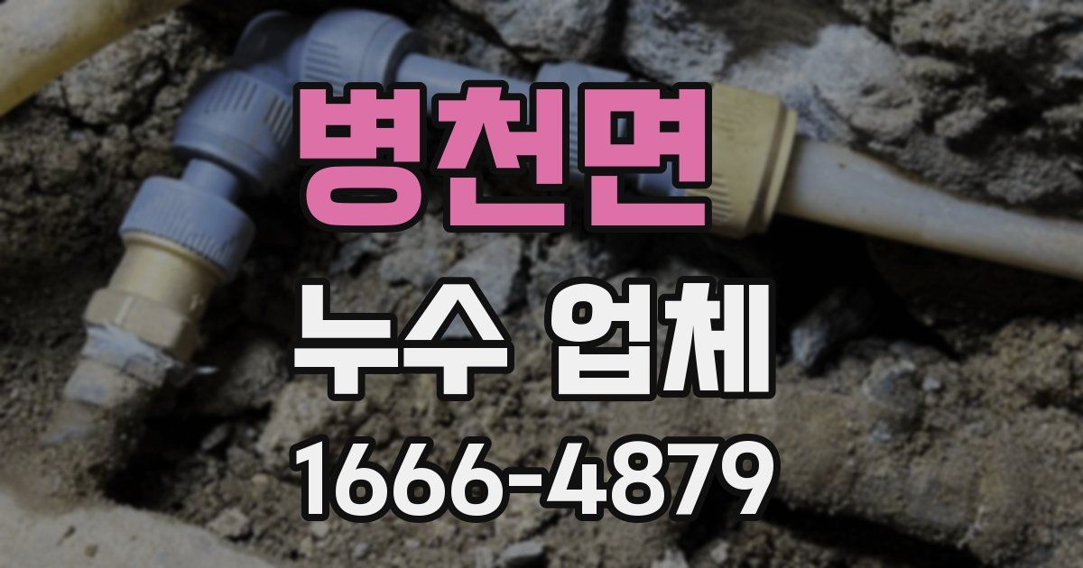 병천면 누수 업체