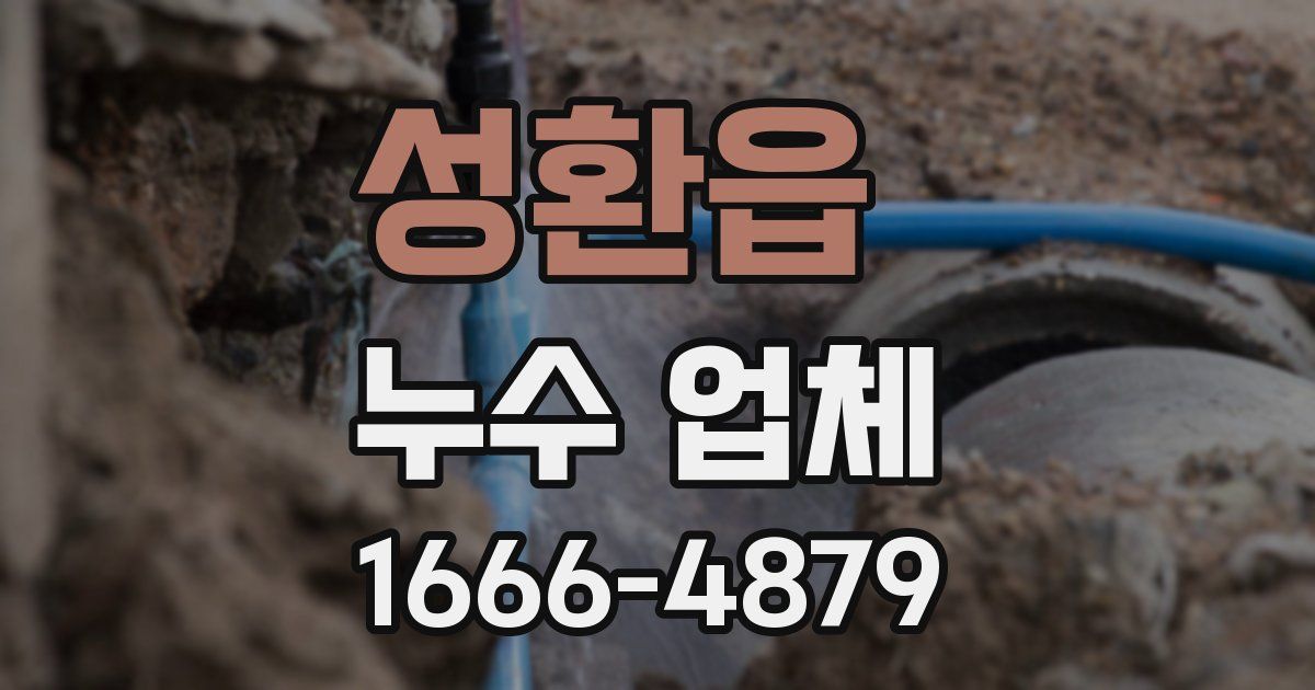 성환읍 누수 업체