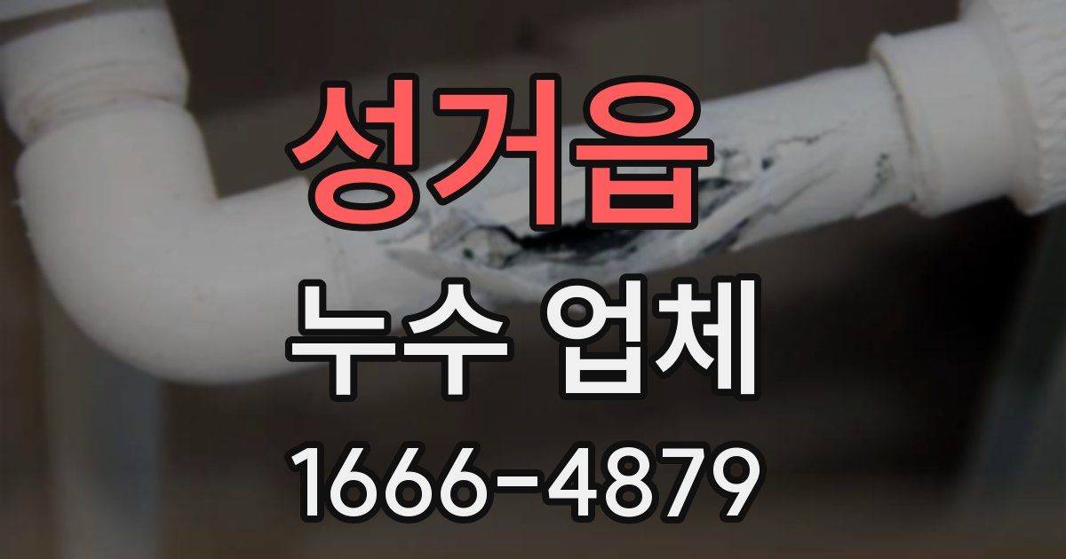 성거읍 누수 업체