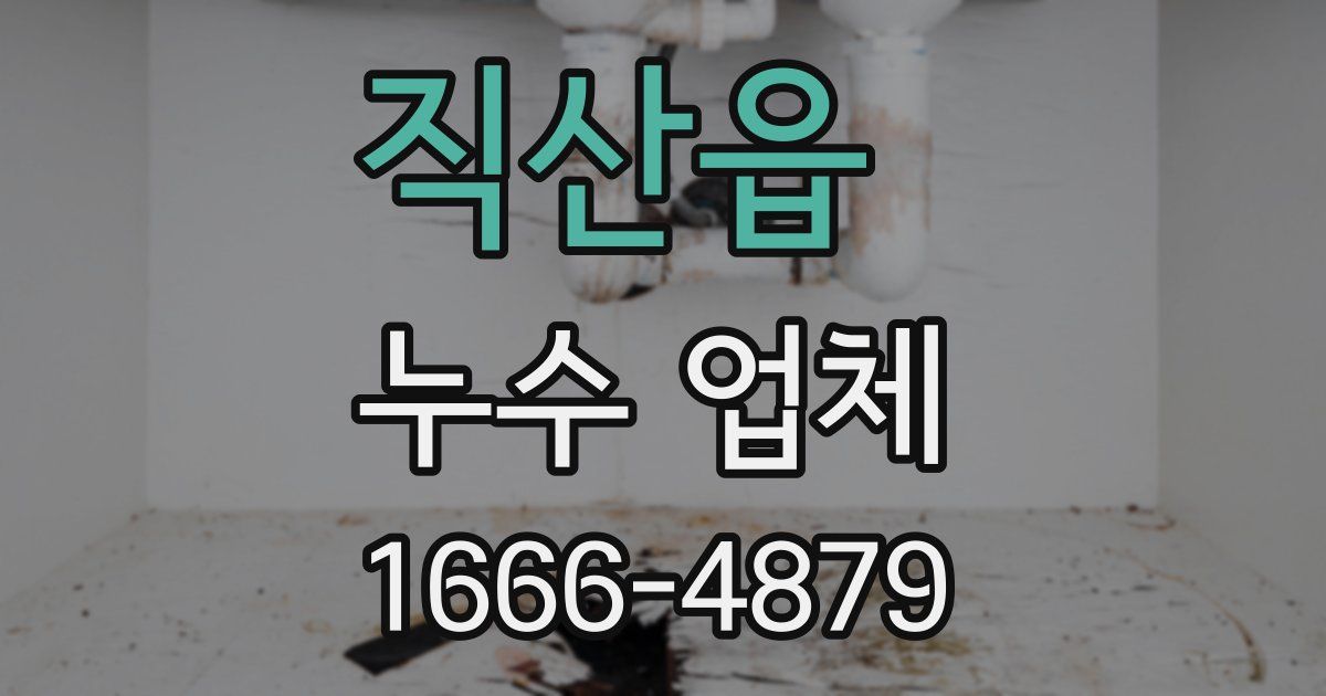 직산읍 누수 업체