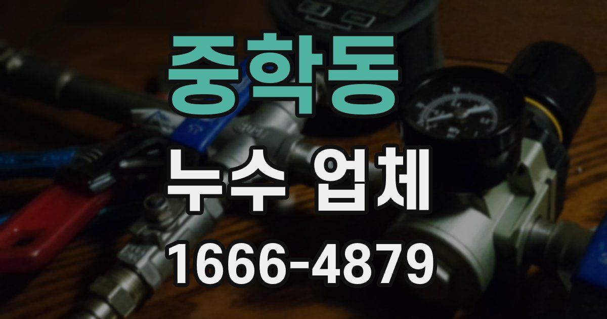 중학동 누수 업체