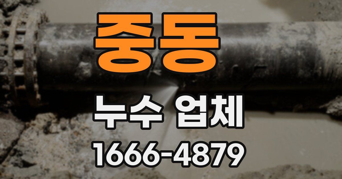 중동 누수 업체