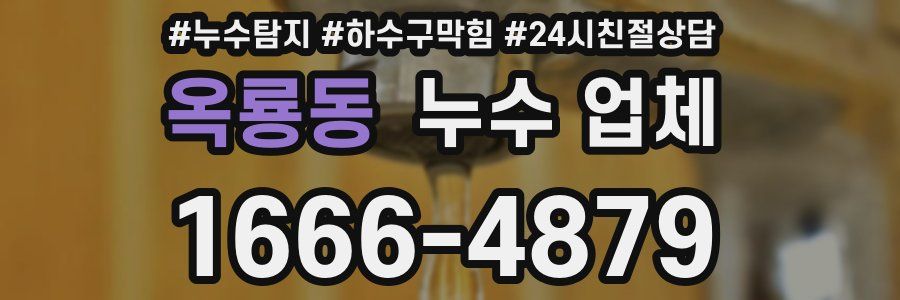 옥룡동 누수 업체