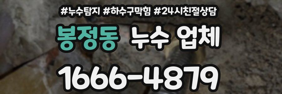 봉정동 누수 업체