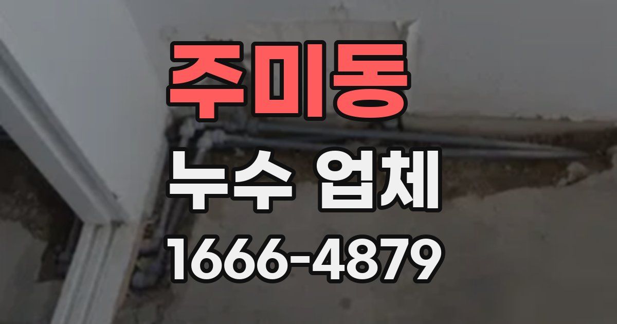 주미동 누수 업체