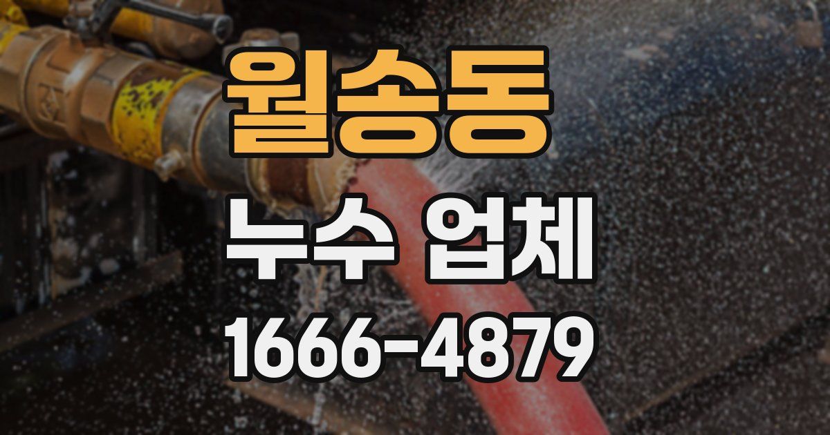 월송동 누수 업체