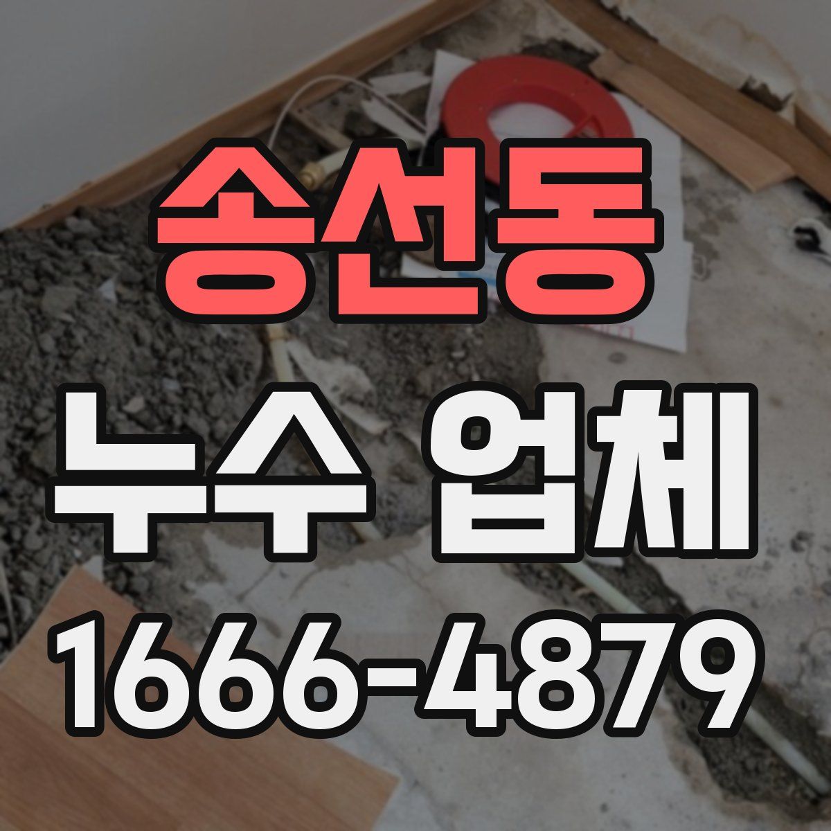 송선동 누수 업체
