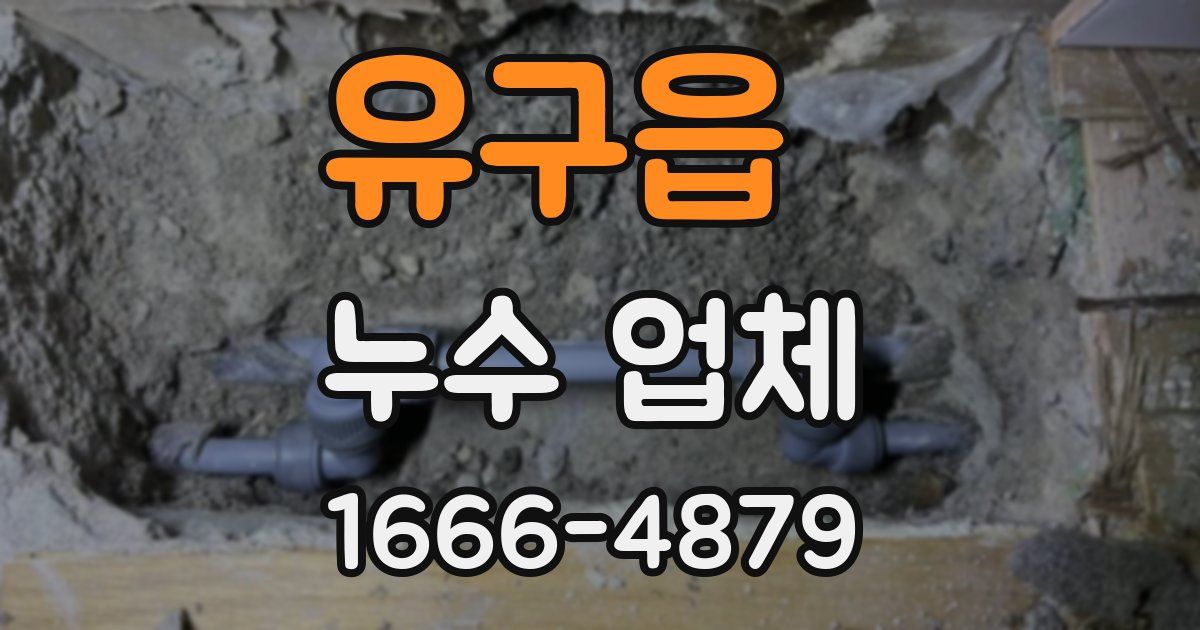 유구읍 누수 업체