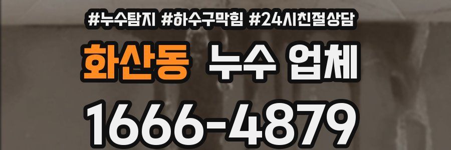 화산동 누수 업체