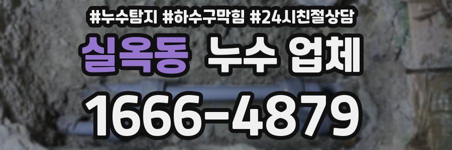 실옥동 누수 업체