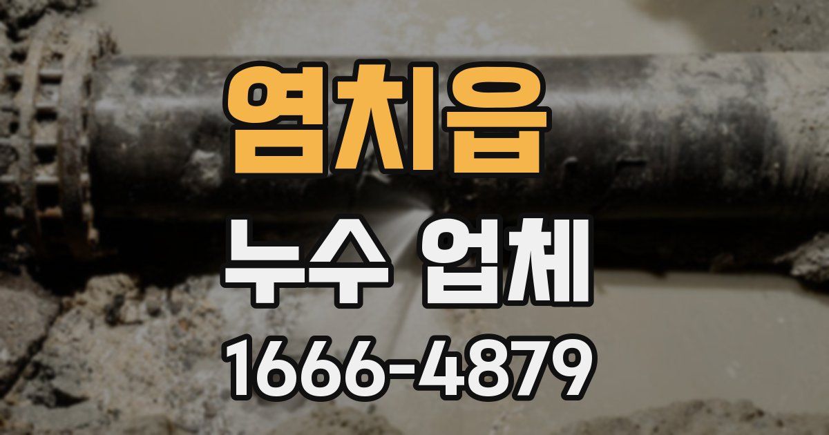 염치읍 누수 업체